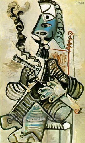 Mann a la Pipe 1968 Kubismus Pablo Picasso Ölgemälde